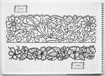 Кайма Ришелье вышивка