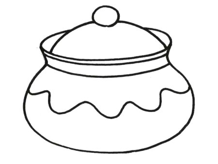 Чайник раскраска для детей