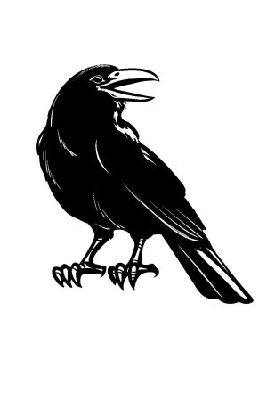 Шаблон вороны