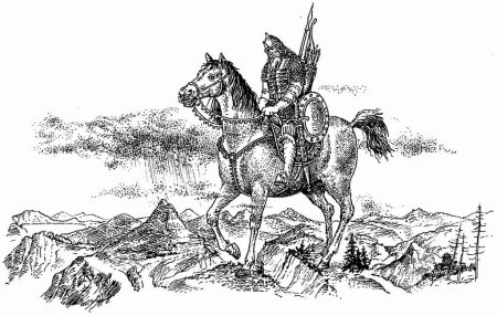 Рисунок богатыря Илья Муромец