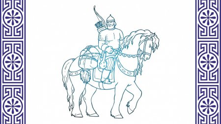 Богатырь силуэт