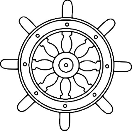 Штурвал раскраска