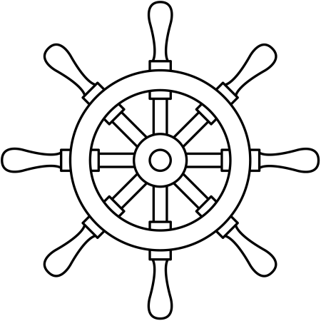 Аппликация штурвал