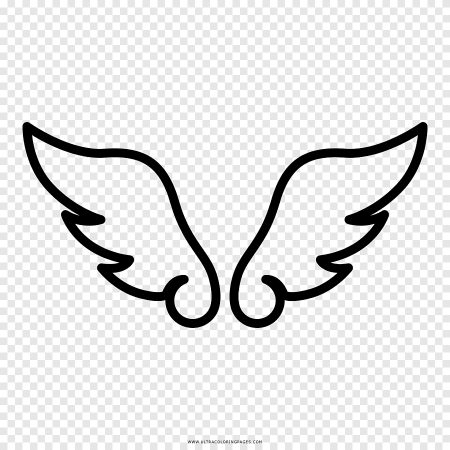 Крылья трафарет
