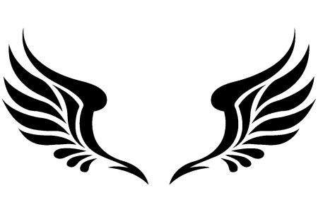 Крылья шаблон
