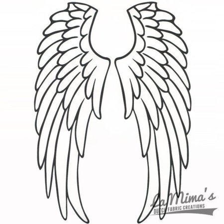Крылья ангела контур