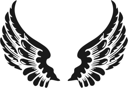 Крылья тату эскиз