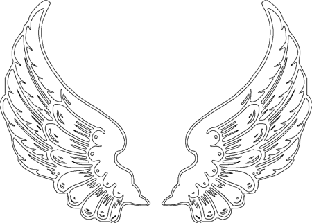Крылья контур