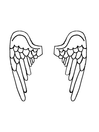 Крылья шаблон