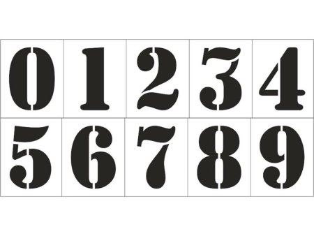 Трафарет цифр для вырезания маленькие