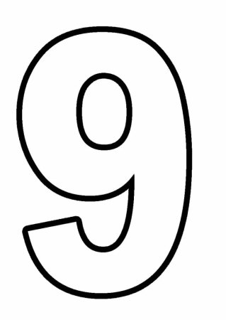 Контурное изображение цифр