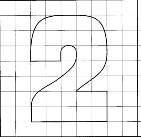 Цифра шесть трафарет для торта