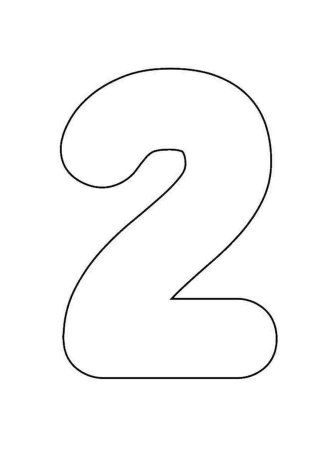 Цифра 3 для торта трафарет а4