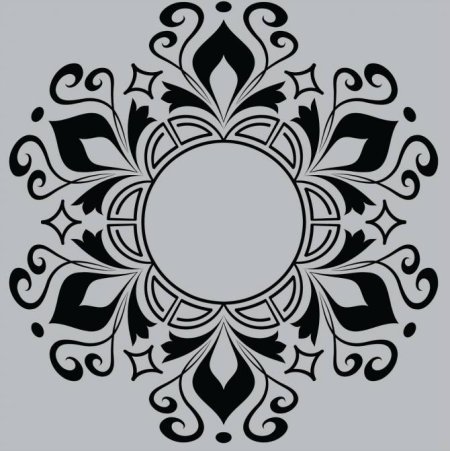 Красивый круглый узор