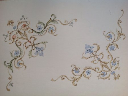 Роспись потолка орнамент