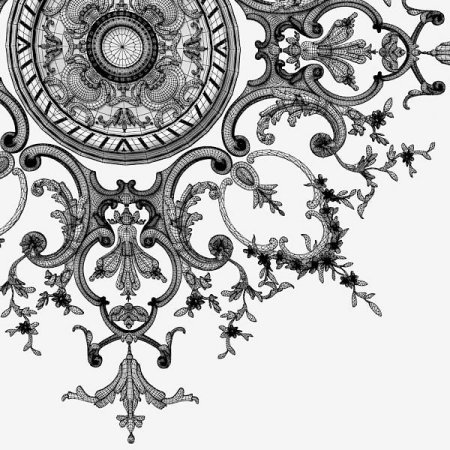 Орнамент Барокко в круге