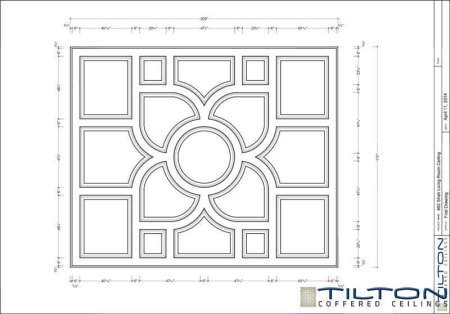 Кессонный потолок из гипсокартона чертежи