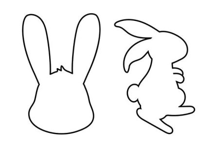 Трафарет зайчика