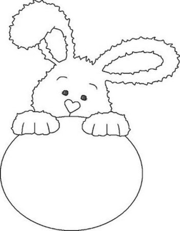 Новогодний заяц трафарет