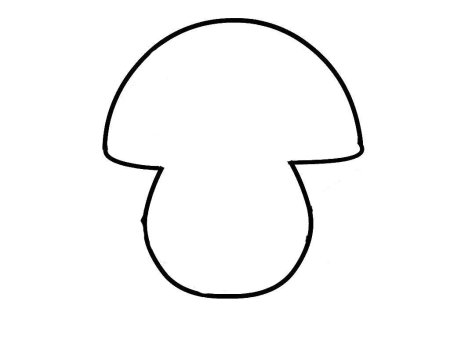 Трафарет "грибы"