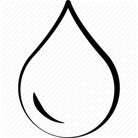 Трафарет капельки для вырезания