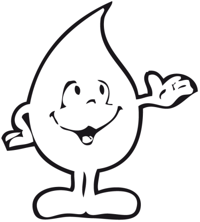 Капелька воды раскраска