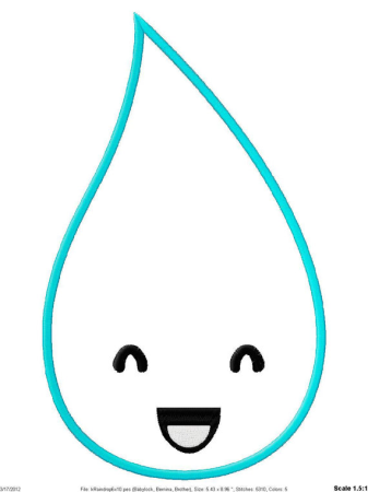 Трафарет капли