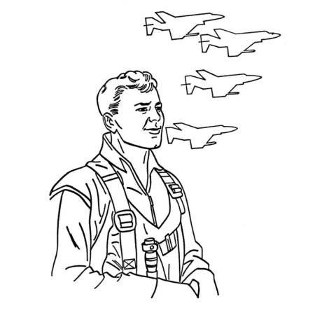Раскраска летчик