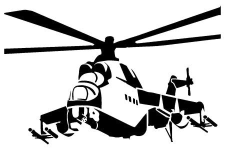 Ми 24 силуэт