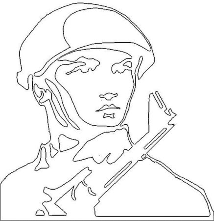 Раскраска война для детей