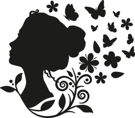Трафареты для декора женщина