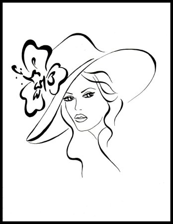 Женский образ очертаньем