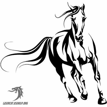 Векторная Графика лошадь