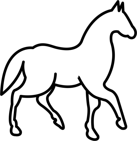 Лошадь контур