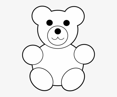 Мишка трафарет