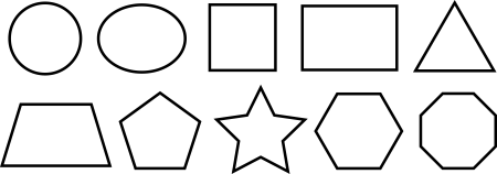 Геометрические фигуры контур