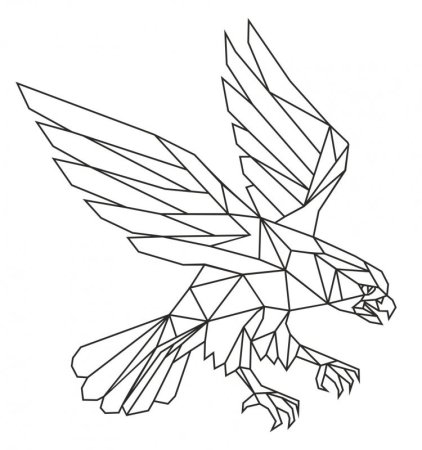 Дракон из линий