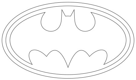 Бэтмен знак раскраска