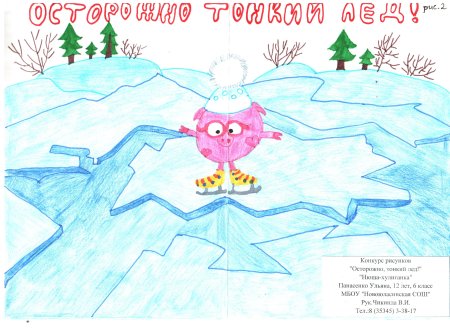 Раскраска тонкий лед для детей