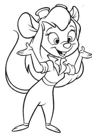 Раскрашки чип и Дейл