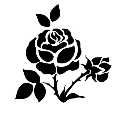 Трафареты цветов для декора