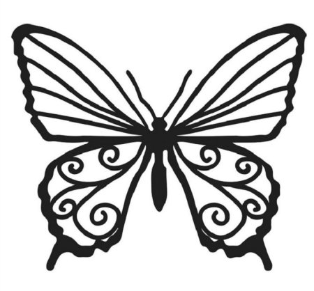 Трафареты бабочки