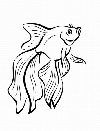 Трафарет рыбки для вырезания