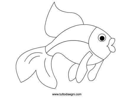 Рыба раскраска для детей