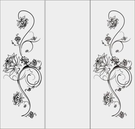 Трафарет рисунка на дверь