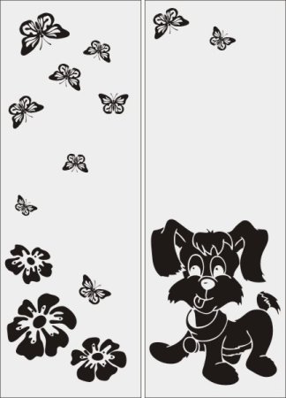 Трафарет для шкафа