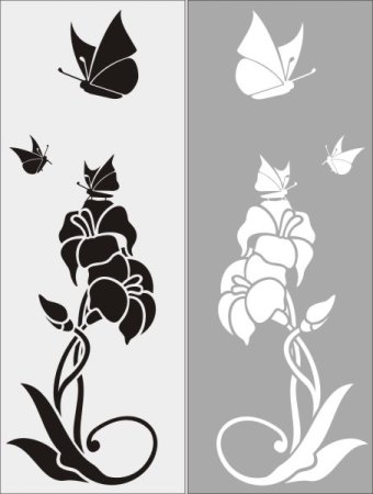 Трафареты для декора дверей