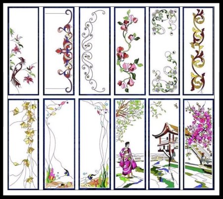 Узор для шкафа цветной