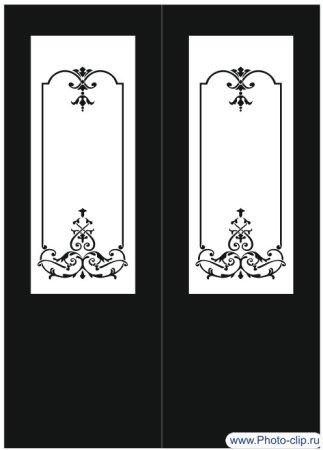 Трафареты на двери в квартире