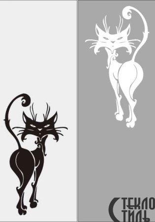 Трафарет на дверь